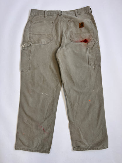 Sandfarvet Carhartt bukser - 34x30