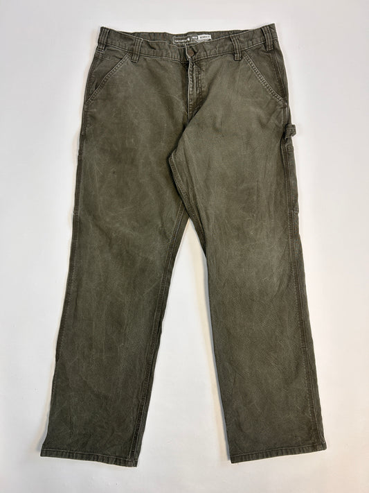 Grønne Carhartt bukser- 38x32