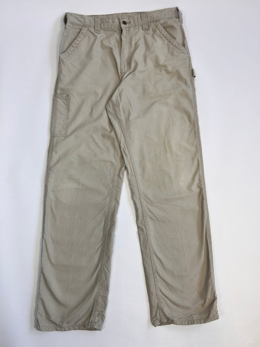 Sandfarvet Carhartt bukser - 34x34