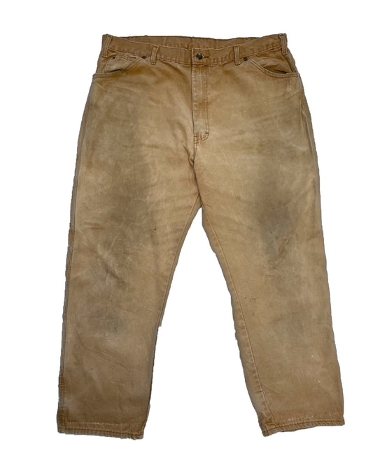 Sandfarvet Dickies bukser - 34x32